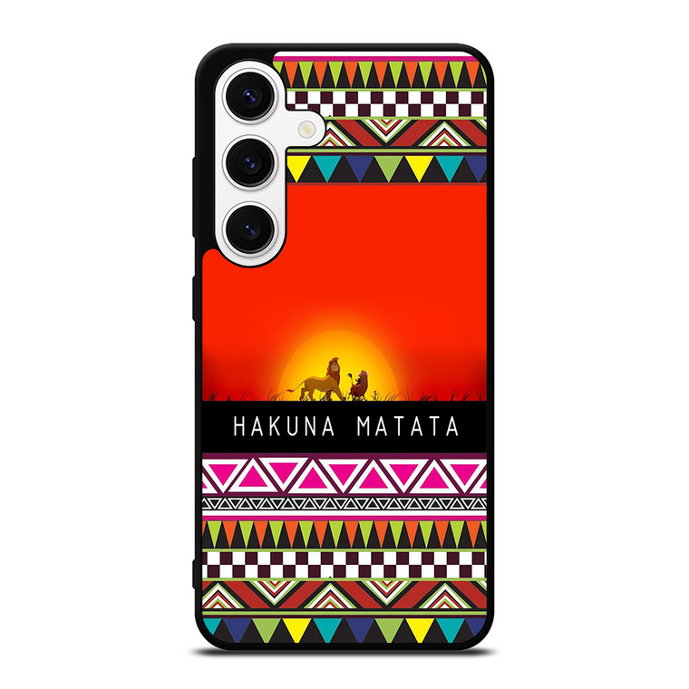 HAKUNA MATATA LION KING AZTEC 2 Samsung Galaxy S24 Case Cover