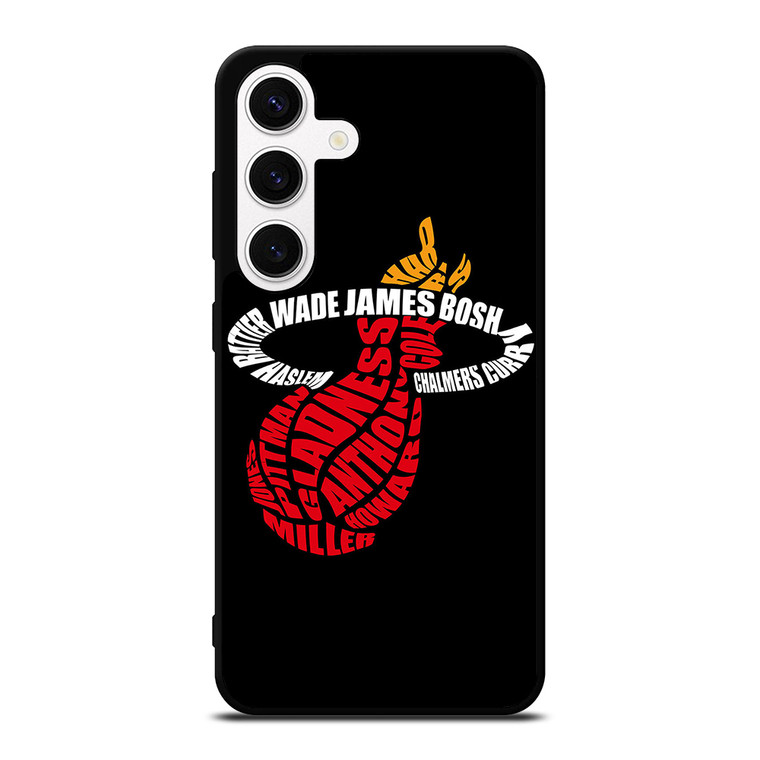 MIAMI HEAT LOGO Samsung Galaxy S24 Case Cover