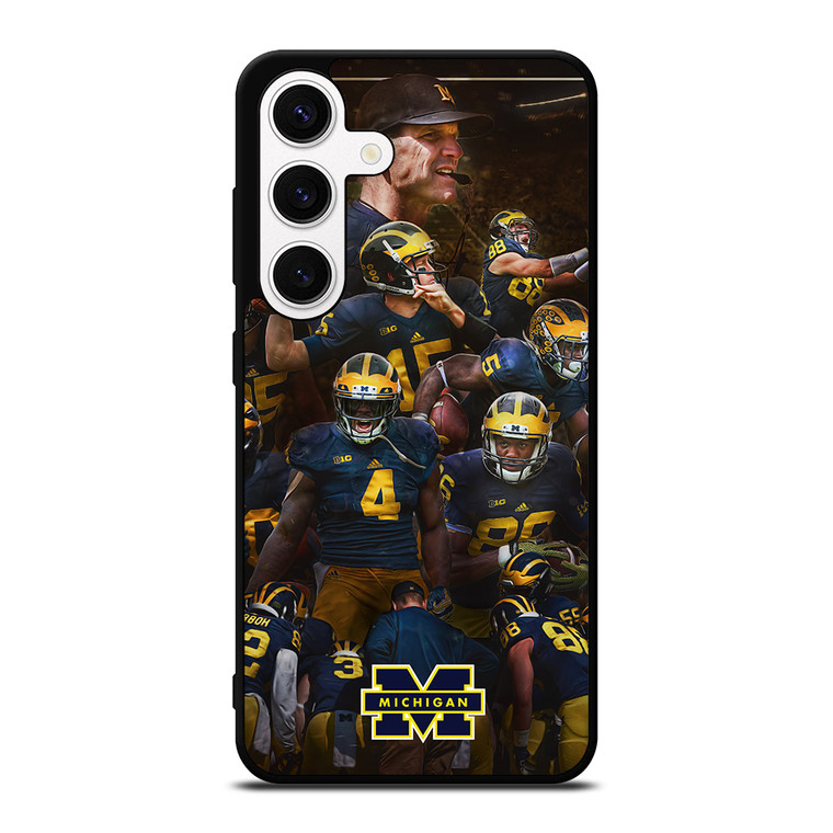 MICHIGAN WOLVERINES SQUAD Samsung Galaxy S24 Case Cover MICHIGAN WOLVERINES SQUAD Samsung Galaxy S24 Case Cover