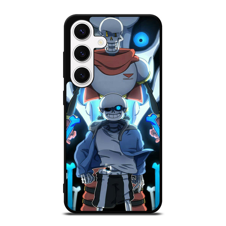 PAPYRUS AND SANS UNDERTALE SKULL Samsung Galaxy S24 Case Cover