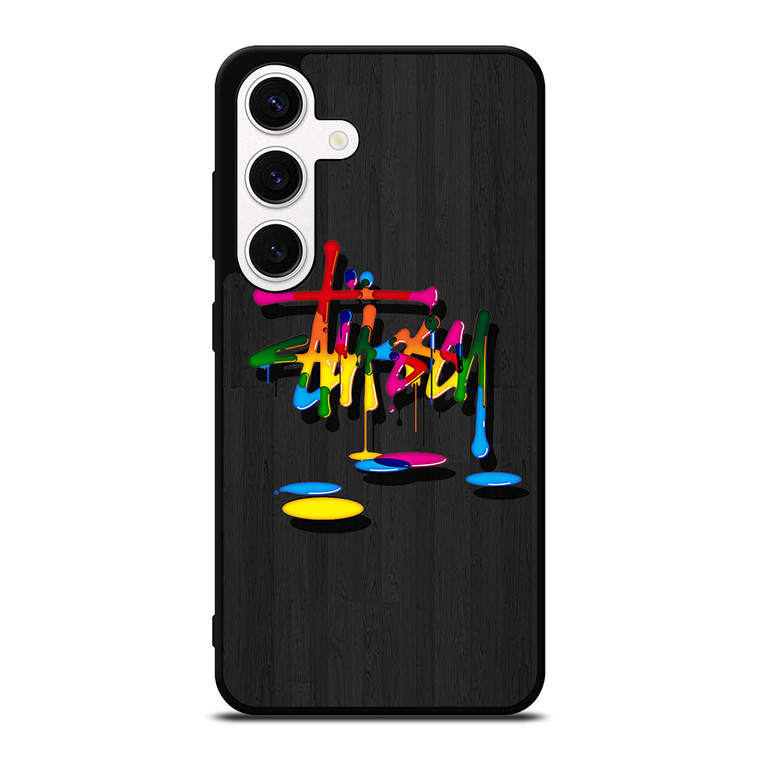 STUSSY PAINT LOGO Samsung Galaxy S24 Case Cover
