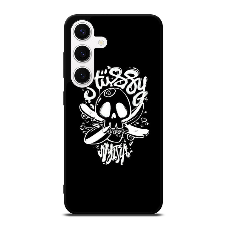 STUSSY SKULL LOGO Samsung Galaxy S24 Case Cover