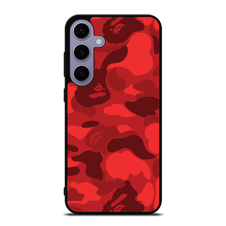 BAPE CAMO RED Samsung Galaxy S24 Plus Case Cover