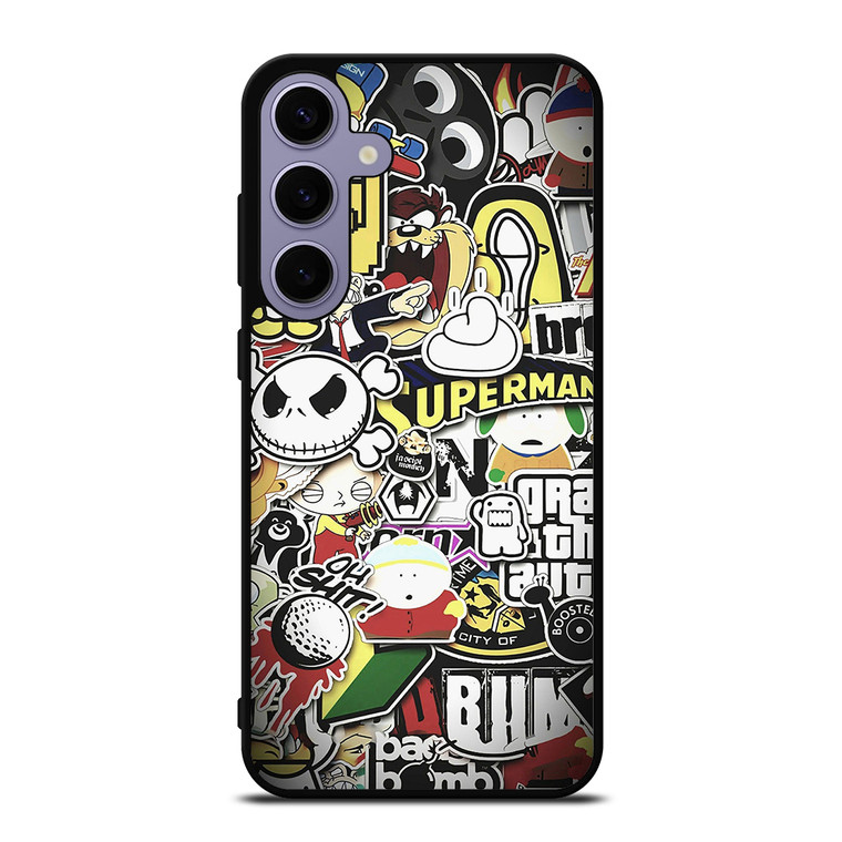 BAPE STICKER BOMB Samsung Galaxy S24 Plus Case Cover BAPE STICKER BOMB Samsung Galaxy S24 Plus Case Cover