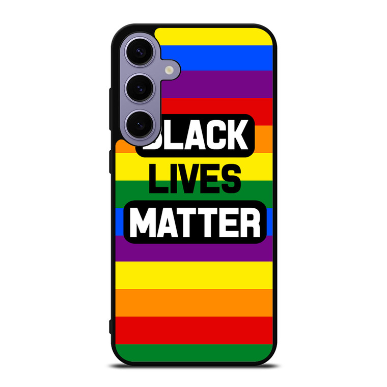 BLACK LIVES MATTER RAINBOW Samsung Galaxy S24 Plus Case Cover