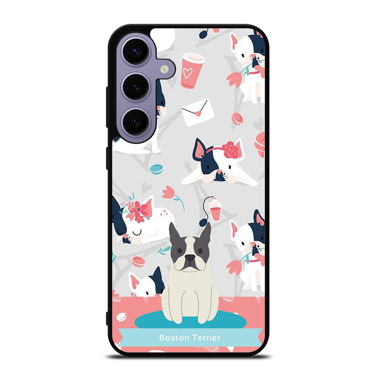 BOSTON TERRIER DOG 1 Samsung Galaxy S24 Plus Case Cover