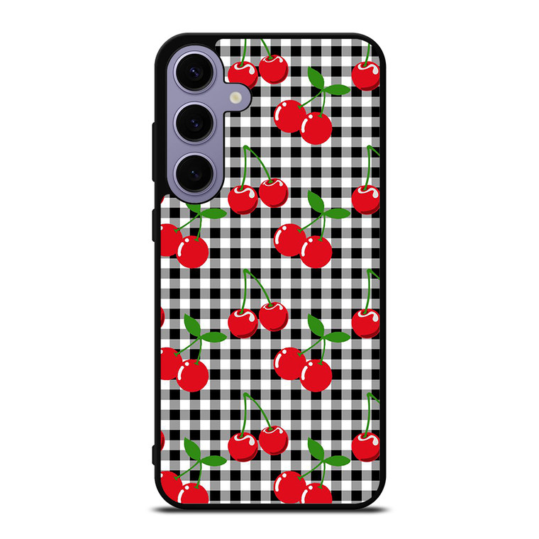 CHECKED CHERRY Samsung Galaxy S24 Plus Case Cover