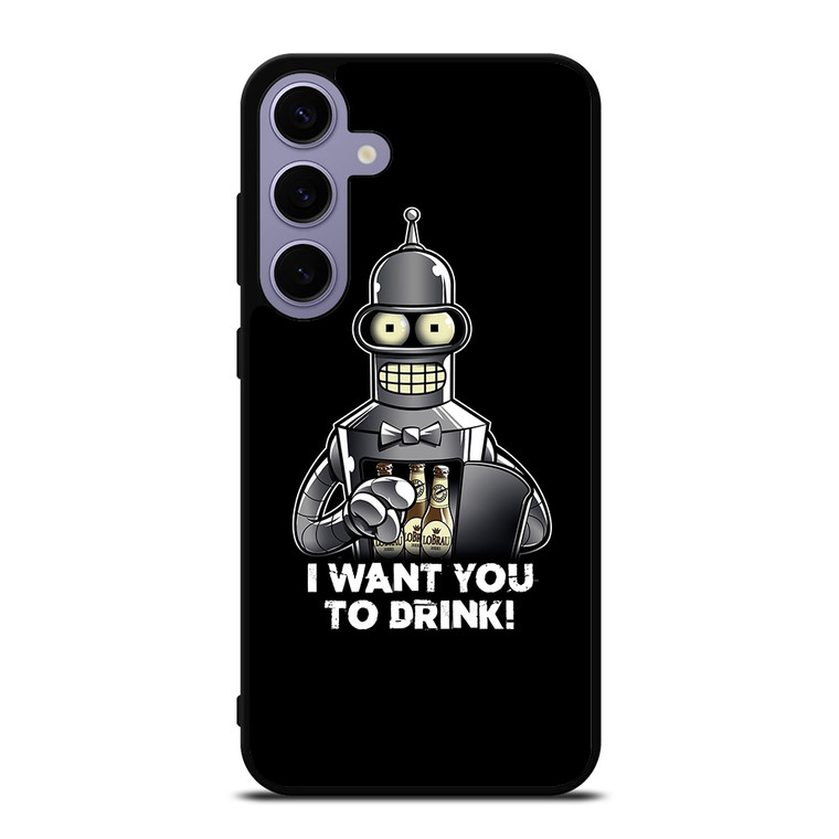 FUTURAMA BENDER I WANT YOU TO DRINK Samsung Galaxy S24 Plus Case Cover FUTURAMA BENDER I WANT YOU TO DRINK Samsung Galaxy S24 Plus Case Cover