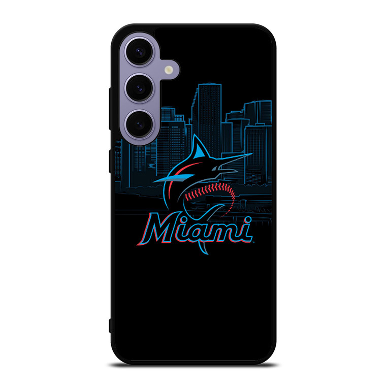 MIAMI MARLINS BLACK Samsung Galaxy S24 Plus Case Cover