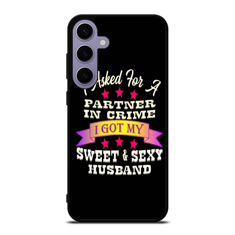 PARTNER IN CRIME HUSBAND Samsung Galaxy S24 Plus Case Cover