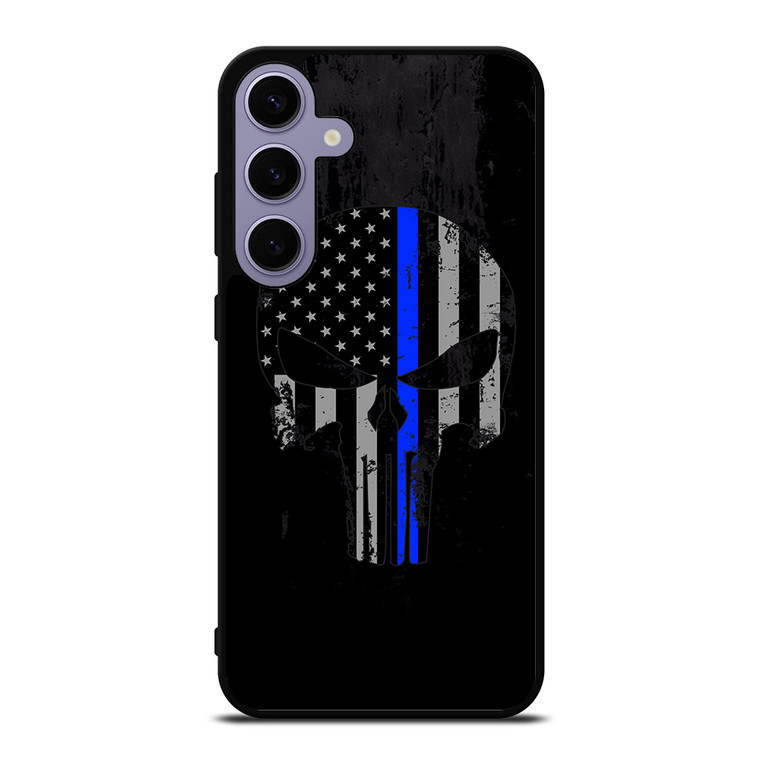THIN BLUE LINE PUNISHER BLACK Samsung Galaxy S24 Plus Case Cover