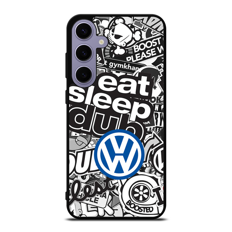 VW STICKER BOMB Samsung Galaxy S24 Plus Case Cover VW STICKER BOMB Samsung Galaxy S24 Plus Case Cover