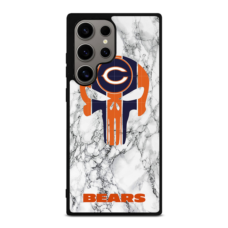 CHICAGO BEARS PUNISHER SKULL Samsung Galaxy S24 Ultra Case Cover