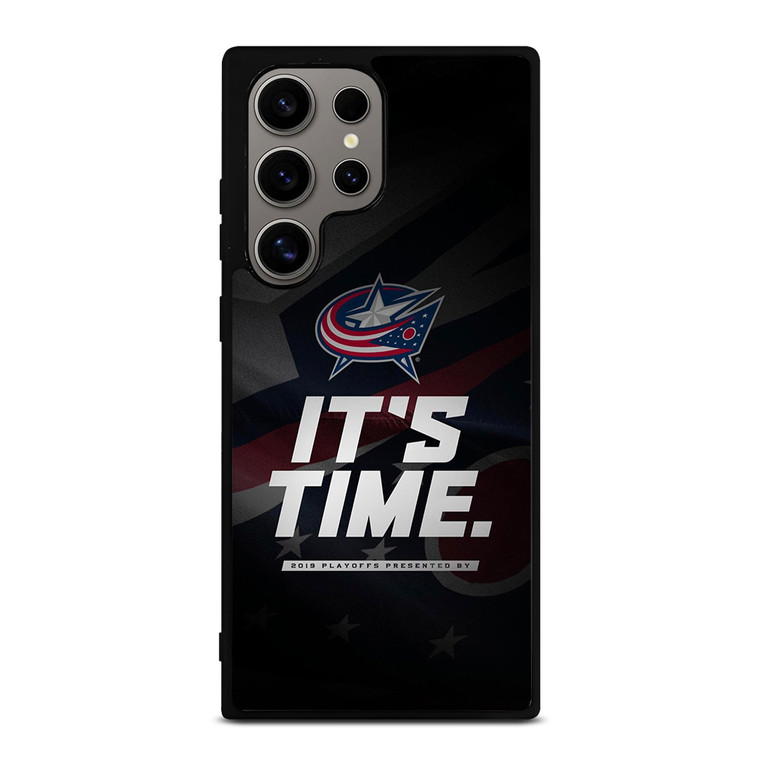 COLUMBUS BLUE JACKETS ITS TIME Samsung Galaxy S24 Ultra Case Cover COLUMBUS BLUE JACKETS ITS TIME Samsung Galaxy S24 Ultra Case Cover