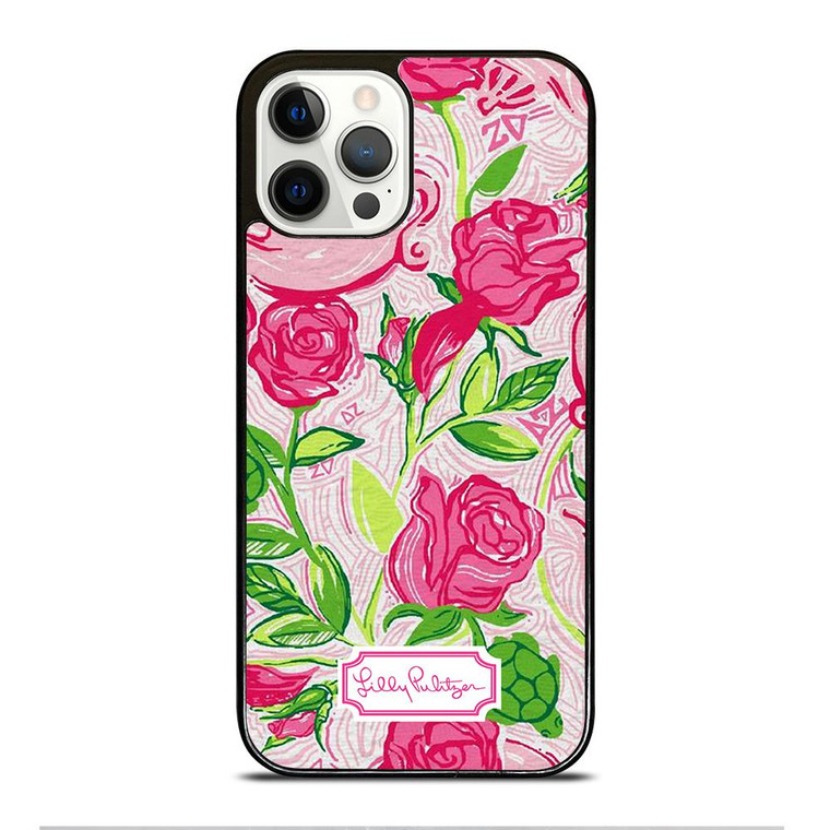 LILLY PULITZER PINK FLOWERS iPhone 12 Pro Case Cover