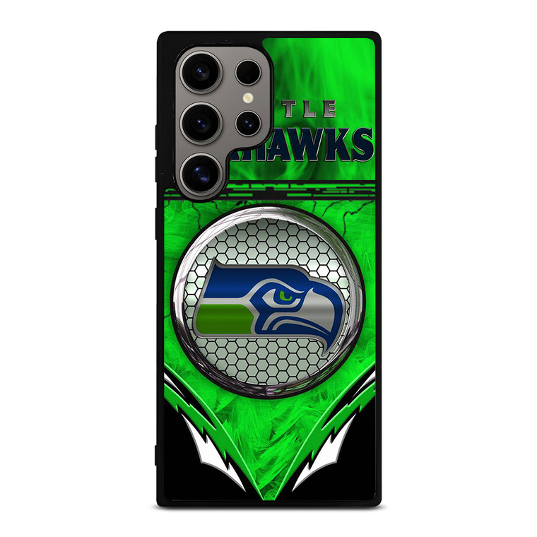 SEATTLE SEAHAWKS THE BLUE WAVE Samsung Galaxy S24 Ultra Case Cover