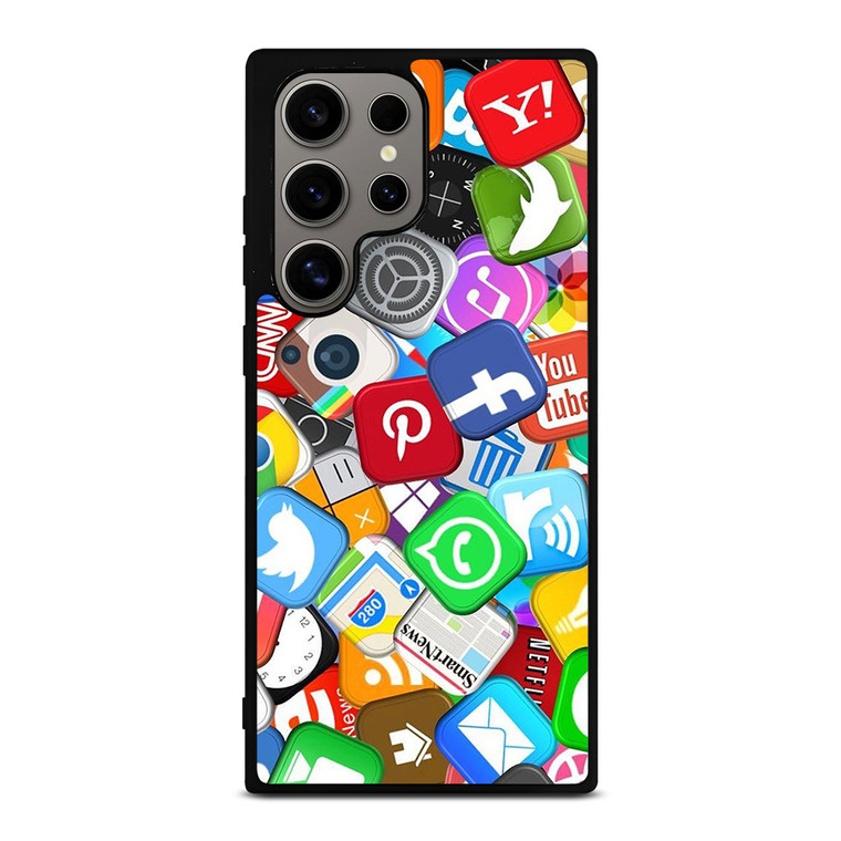 SOCIAL MEDIA LOGO Samsung Galaxy S24 Ultra Case Cover