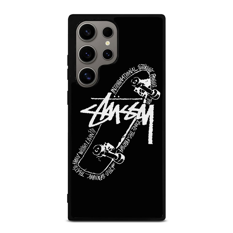 STUSSY SKATE Samsung Galaxy S24 Ultra Case Cover STUSSY SKATE Samsung Galaxy S24 Ultra Case Cover