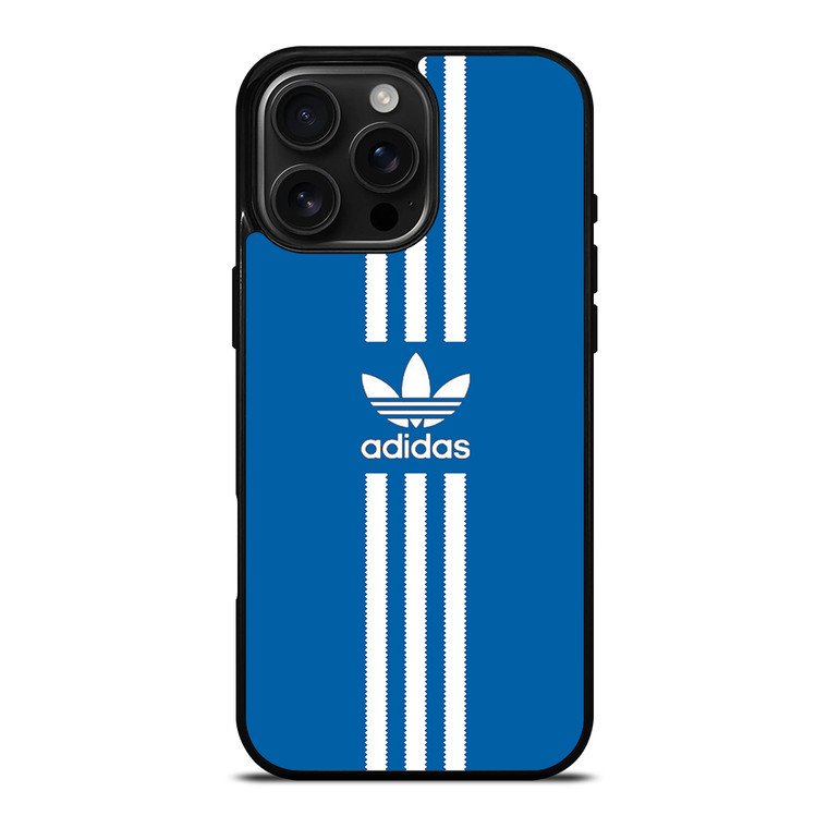 ADIDAS STRIPE BLUE iPhone 16 Pro Max Case Cover