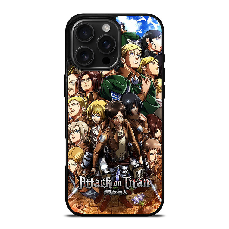 ATTACK ON TITAN CHARACTER iPhone 16 Pro Max Case Cover ATTACK ON TITAN CHARACTER iPhone 16 Pro Max Case Cover