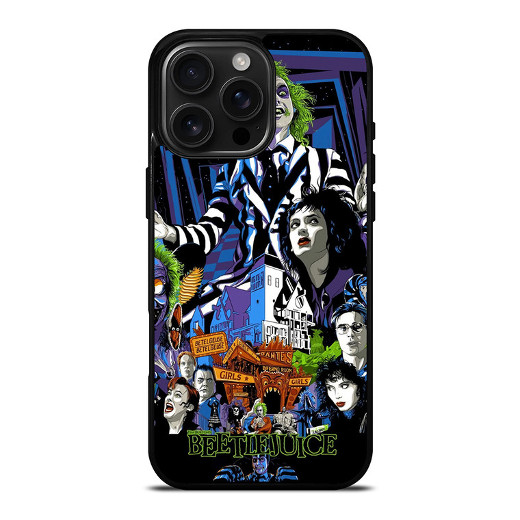 BEETLEJUICE TIM BURTON CARTOON iPhone 16 Pro Max Case Cover