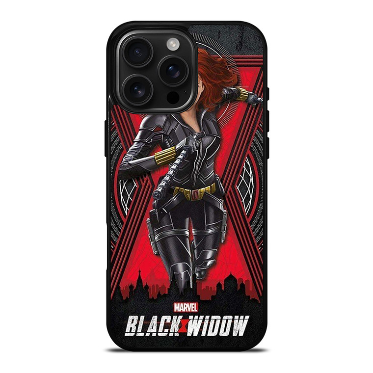 BLACK WIDOW MARVEL HERO iPhone 16 Pro Max Case Cover