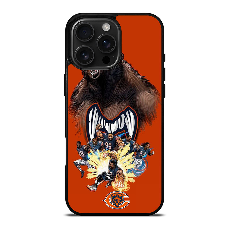 CHICAGO BEARS SQUAD iPhone 16 Pro Max Case Cover