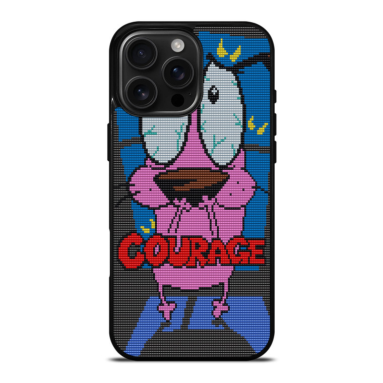 COURAGE THE COWARDLY DOG SCARED iPhone 16 Pro Max Case Cover