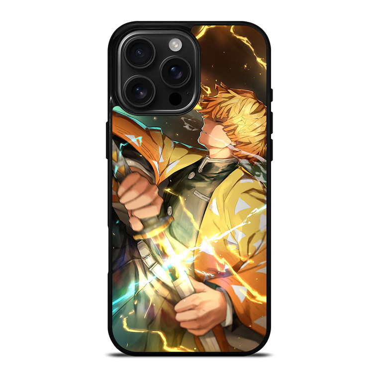 DEMON SLAYER ZENITSU LIGHTNING iPhone 16 Pro Max Case Cover