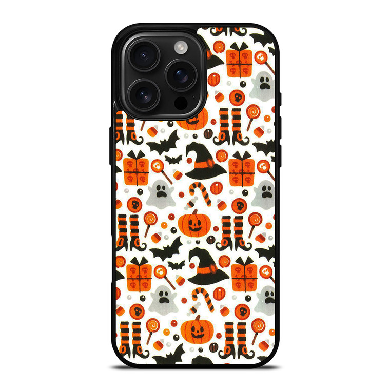 HALLOWEEN WITCH PUMPKIN PATTERN iPhone 16 Pro Max Case Cover