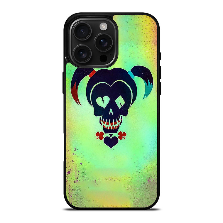 HARLEY QUINN SKULL iPhone 16 Pro Max Case Cover