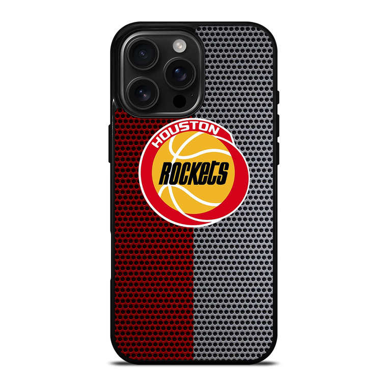 HOUSTON ROCKETS METAL LOGO iPhone 16 Pro Max Case Cover
