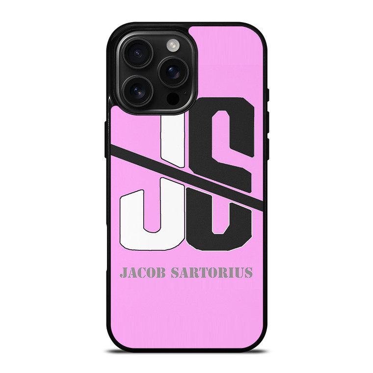 JACOB SARTORIUS PINK LOGO iPhone 16 Pro Max Case Cover