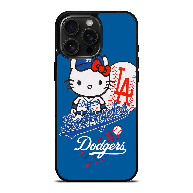 LA DODGERS HELLO KITTY 2 iPhone 16 Pro Max Case Cover