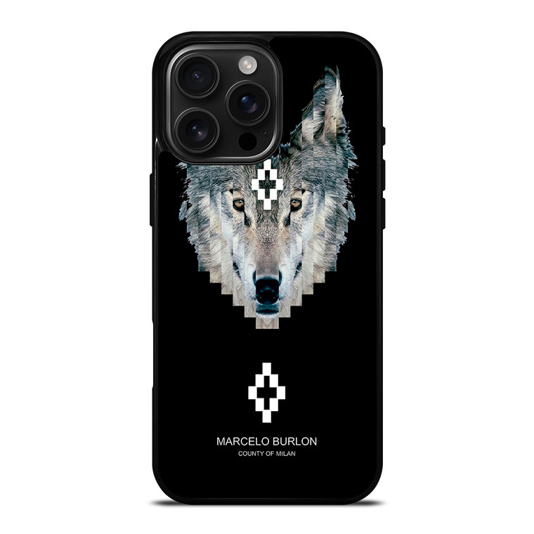 MARCELO BURLON WOLF iPhone 16 Pro Max Case Cover