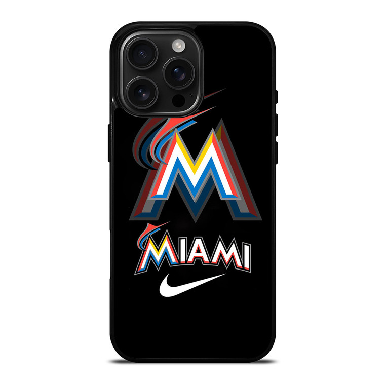 MIAMI MARLINS LOGO iPhone 16 Pro Max Case Cover