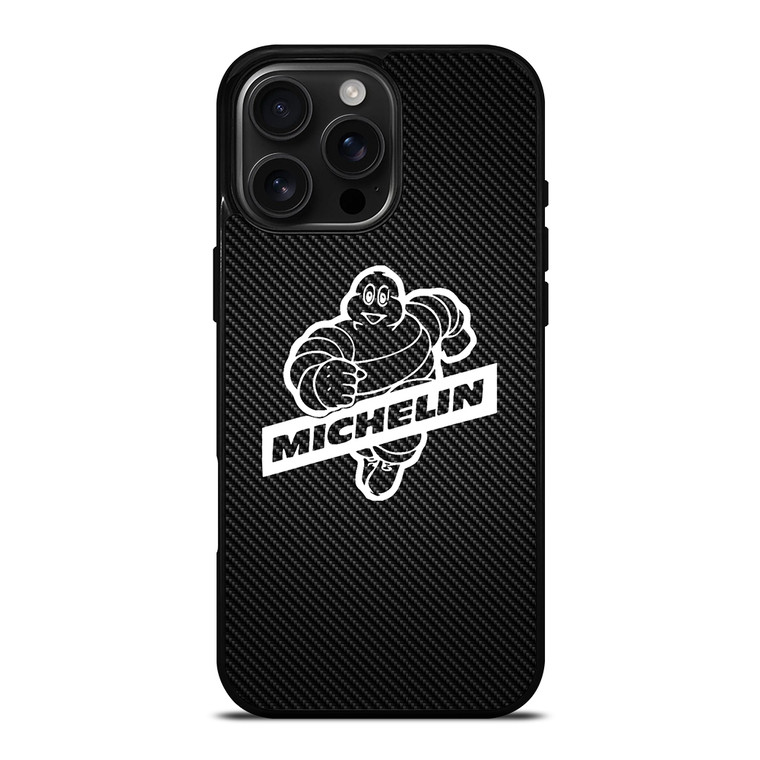 MICHELIN TIRE LOGO CARBON 2 iPhone 16 Pro Max Case Cover