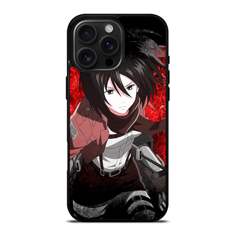MIKASA ACKERMAN ATTACK ON TITAN 2 iPhone 16 Pro Max Case Cover MIKASA ACKERMAN ATTACK ON TITAN 2 iPhone 16 Pro Max Case Cover