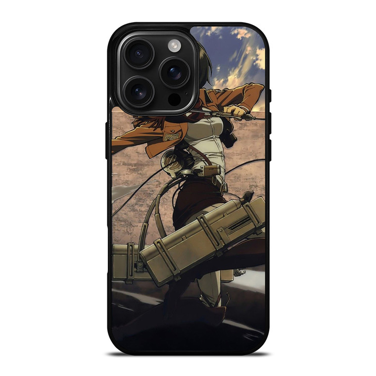 MIKASA ACKERMAN ATTACK ON TITAN ANIME iPhone 16 Pro Max Case Cover MIKASA ACKERMAN ATTACK ON TITAN ANIME iPhone 16 Pro Max Case Cover