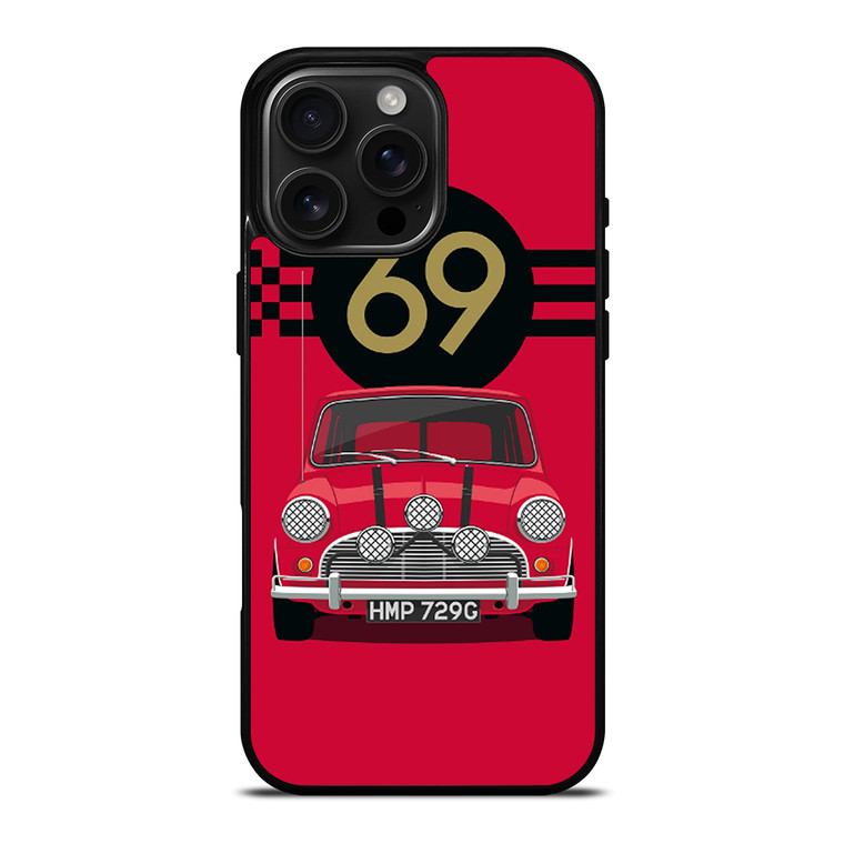 MINI COOPER RED 69 iPhone 16 Pro Max Case Cover