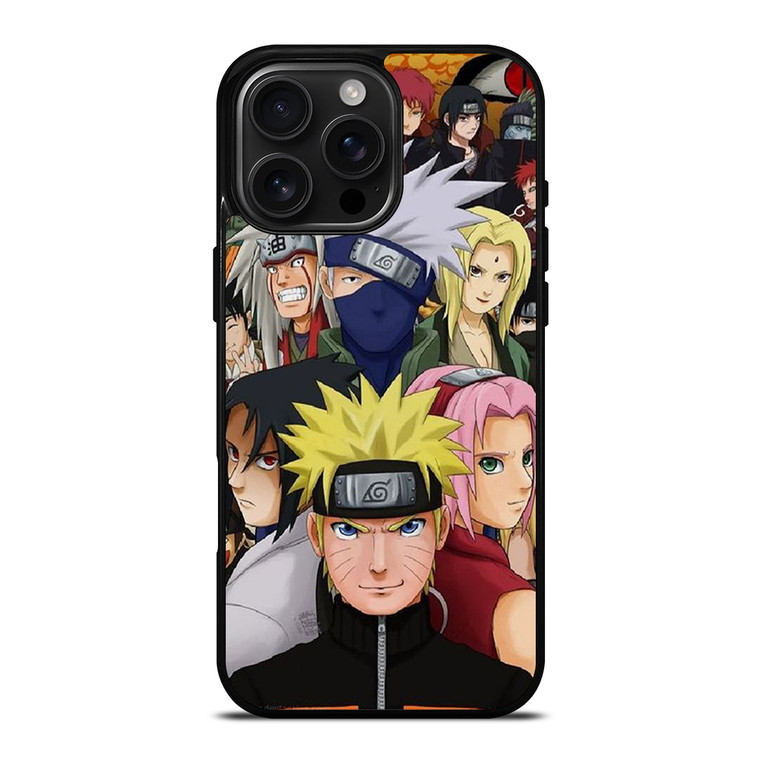NARUTO ALL CHARACTERS ANIME 2 iPhone 16 Pro Max Case Cover