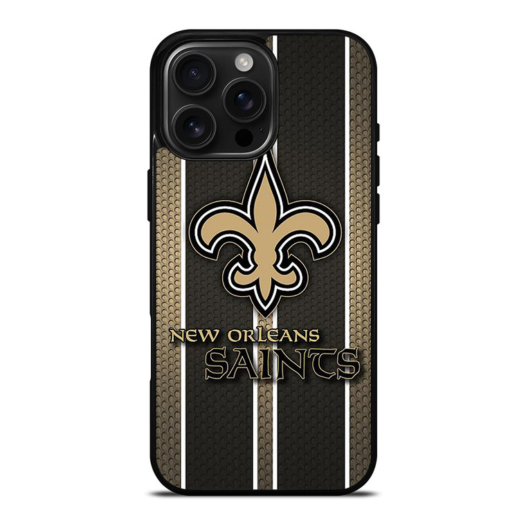 NEW ORLEANS SAINTS STRIPE iPhone 16 Pro Max Case Cover