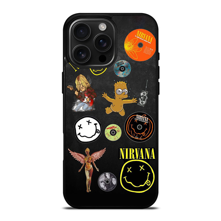 NIRVANA ROCK BAND ART iPhone 16 Pro Max Case Cover