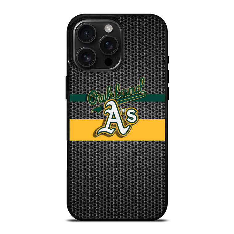 OAKLAND ATHLETICS METAL LOGO iPhone 16 Pro Max Case Cover OAKLAND ATHLETICS METAL LOGO iPhone 16 Pro Max Case Cover
