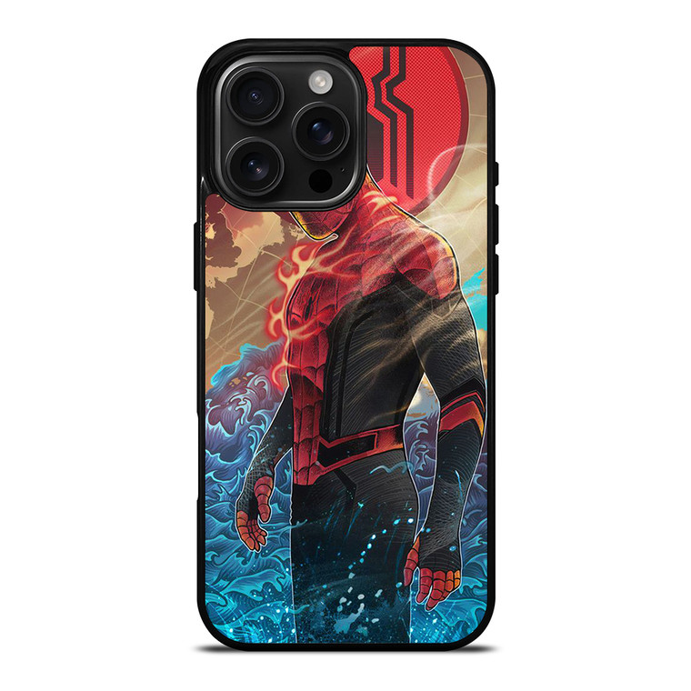 SPIDERMAN FLAME iPhone 16 Pro Max Case Cover