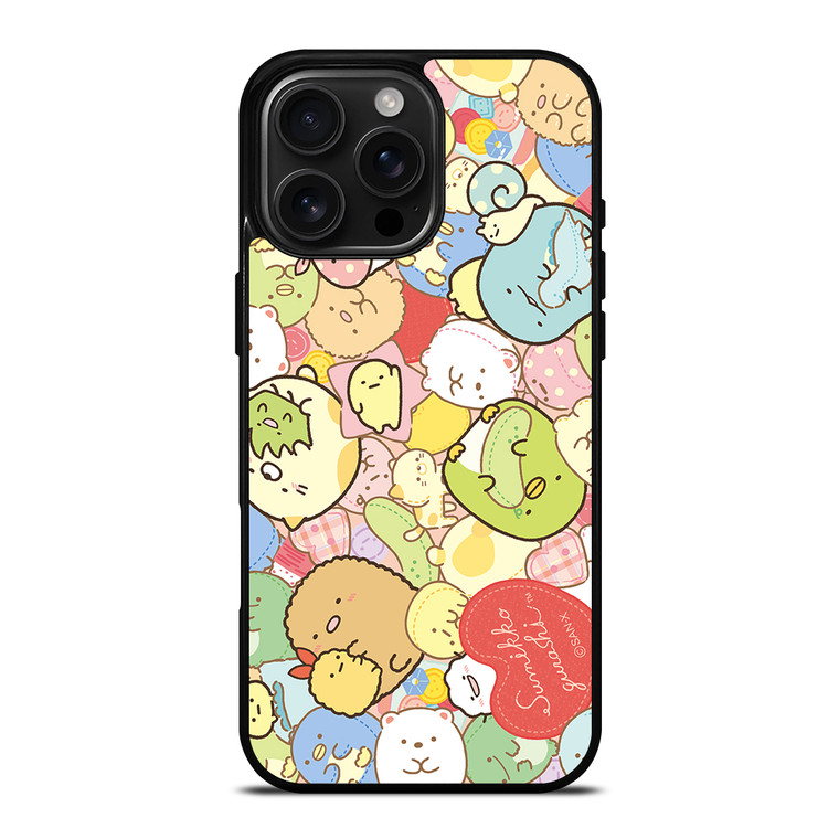 SUMIKKO GURASHI PATTERN iPhone 16 Pro Max Case Cover