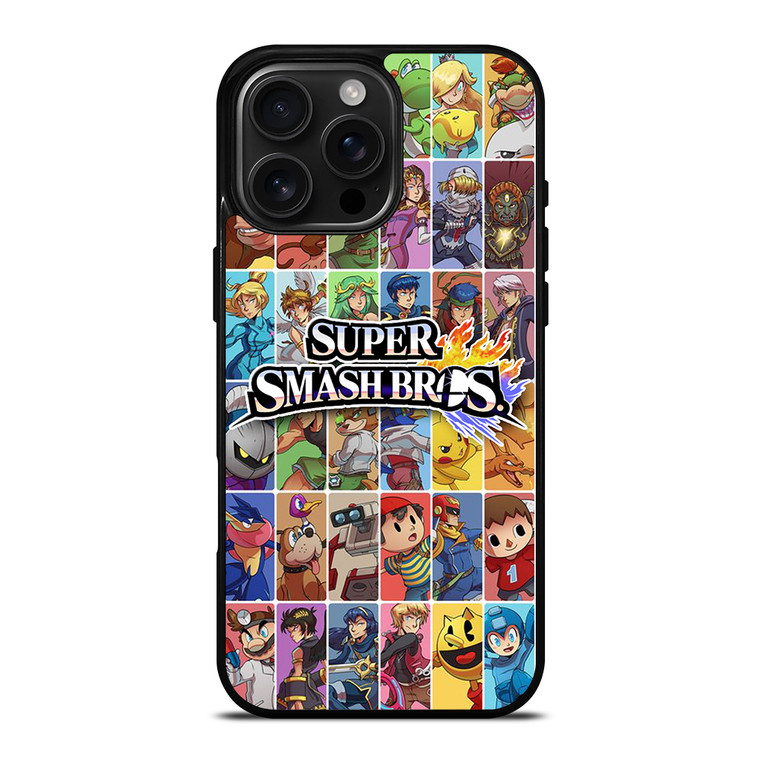 SUPER SMASH BROS CHARACTER iPhone 16 Pro Max Case Cover