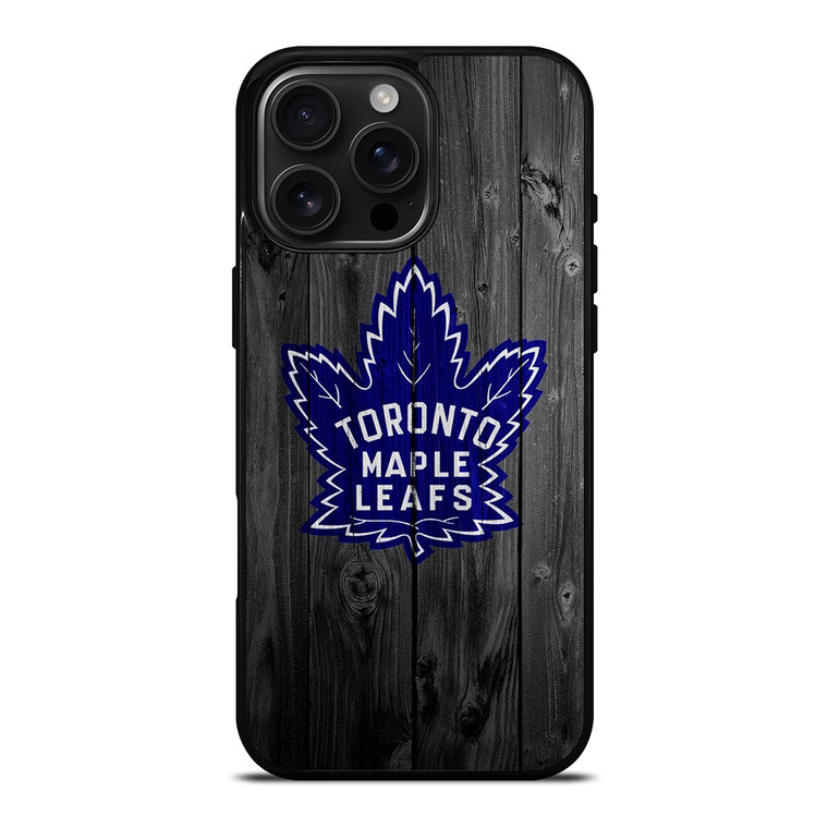TORONTO MAPLE LEAFS WOODEN iPhone 16 Pro Max Case Cover
