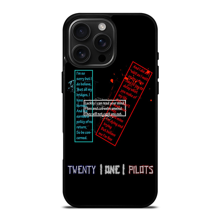 TWENTY ONE PILOTS LOGO iPhone 16 Pro Max Case Cover