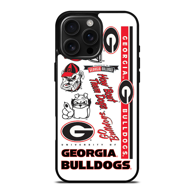 UGA GEORGIA BULLDOGS COLLAGE iPhone 16 Pro Max Case Cover
